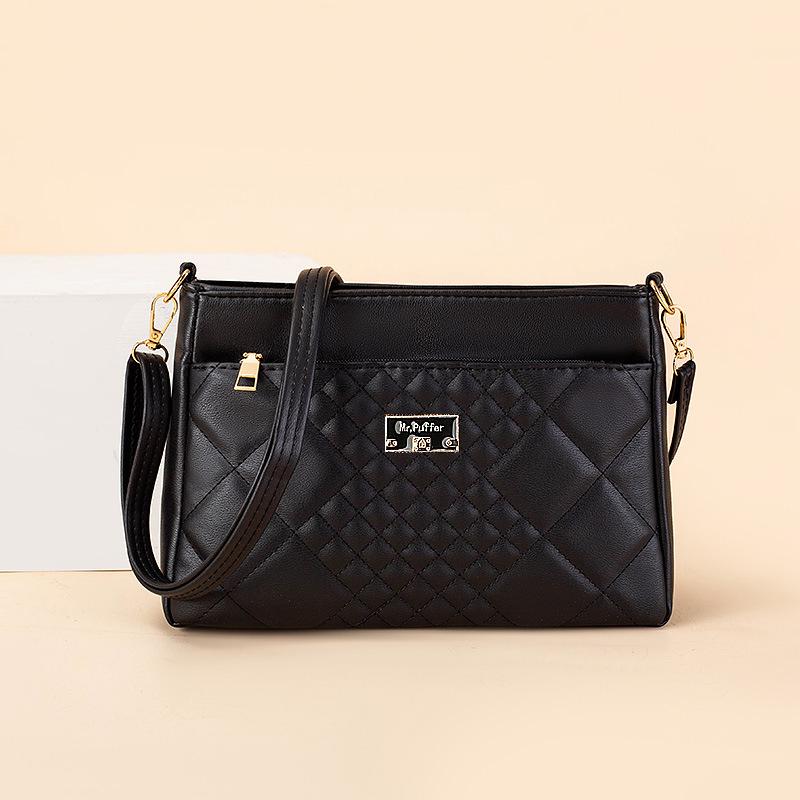Fashionable Middle-aged Women's Bag Simple Mother Shoulder Bag Women's Crossbody Small Square Bag