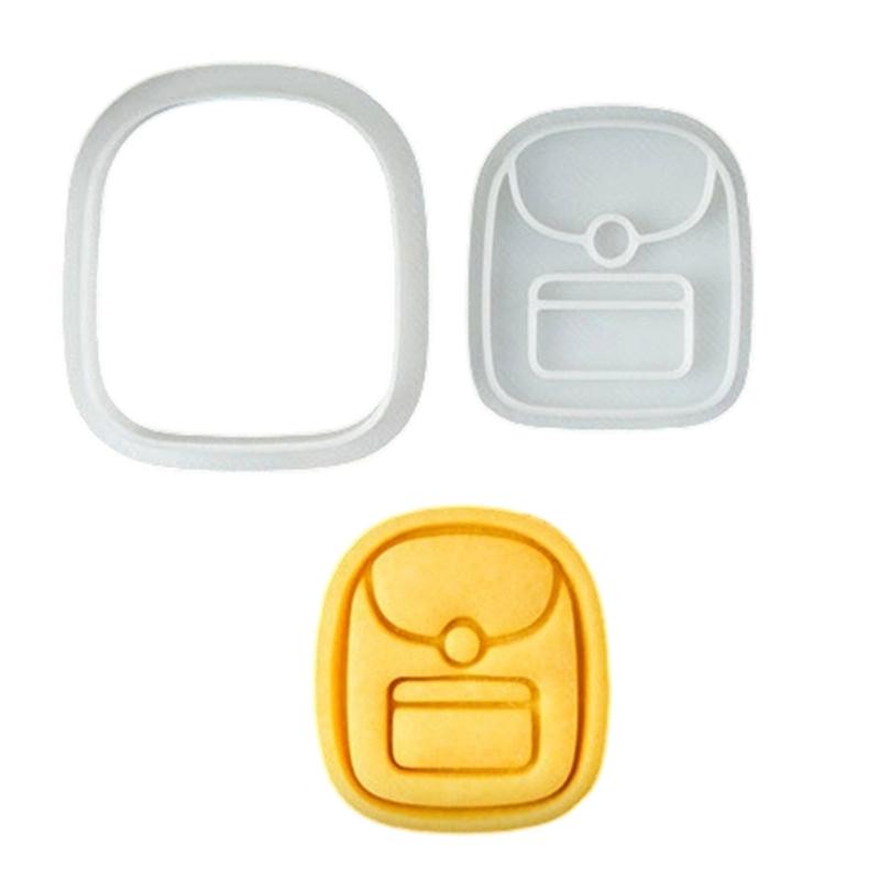 Educational Theme Plastic Cookie Cutters Molds School Cookie Stamps For Creative Baking With Children And Family Activity