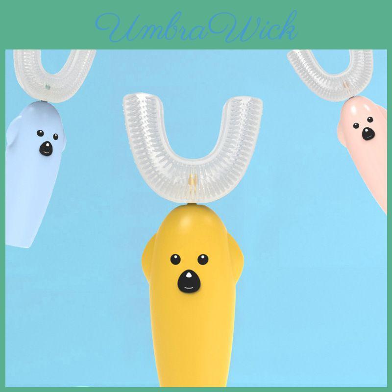 Low-frequency Vibration Electric Toothbrush For Kids With Safe And Hygienic Silicone Features