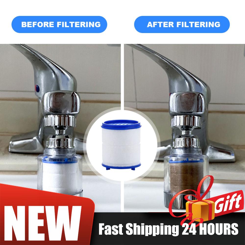 Home Kitchen Faucet Filter Rotating Water Purifier Filter Universal For Bathroom Household Shower Filter PP Cotton High Density