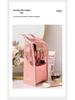 Minimalist Portable Makeup Bag with Visible Storage for Eyebrow Pencil, Eyeshadow, Brush, and Lipstick - Large Capacity