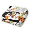 Halloween Theme Pattern Flannel Blankets Winter  Warm Soft Bedding Throws Couch Chair Pattern Bedspread Sofa Bed Cover
