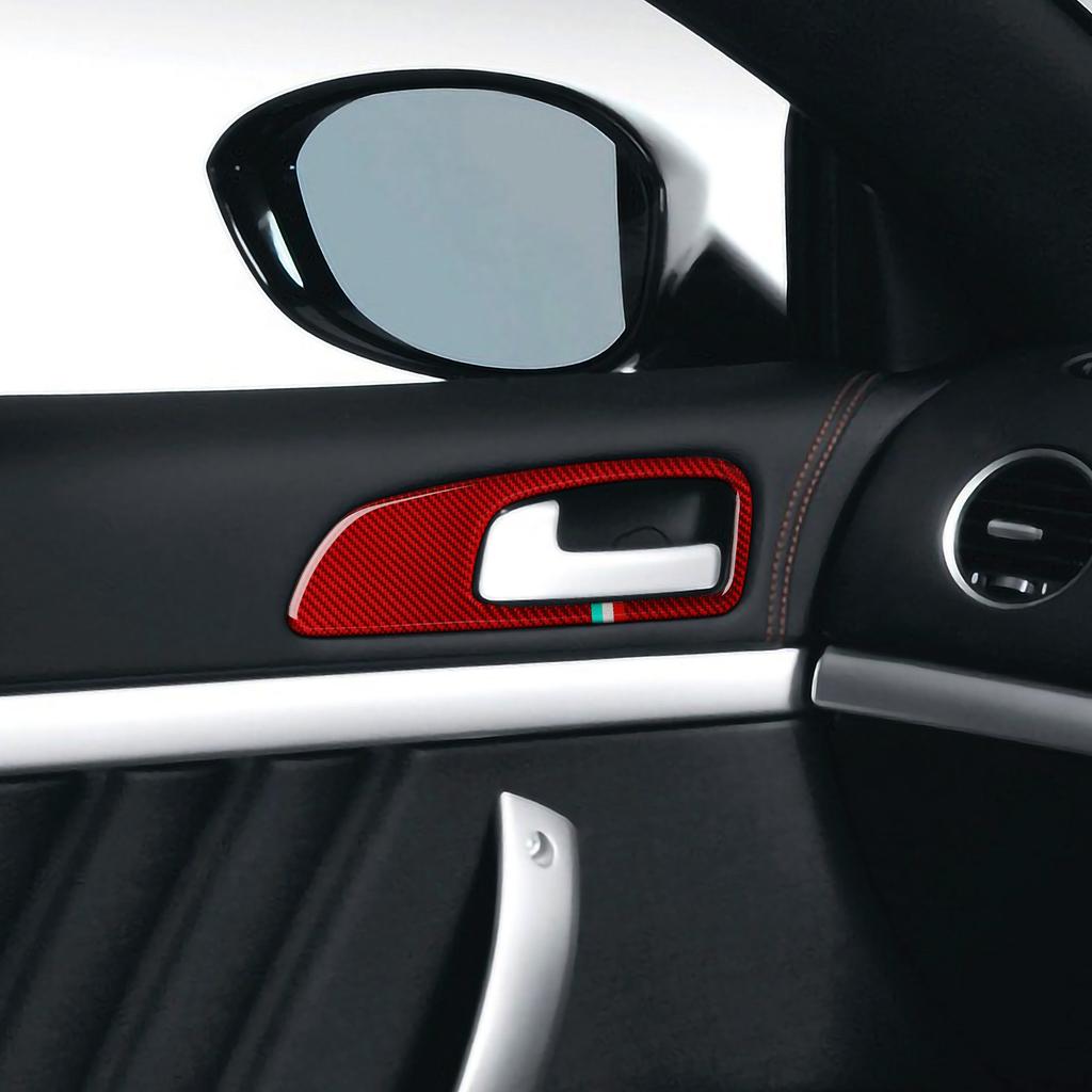 Car Stickers Inner Door Bowl Frame Decoration Carbon Fiber Interior For Alfa Romeo 159 Brera Spider Accessories