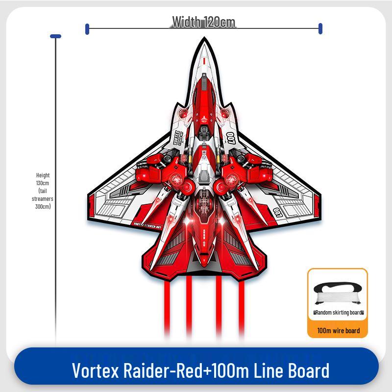 Weifang Children's Vortex Raider Kite: Easy-to-Fly Jet Rocket for Outdoor Fun