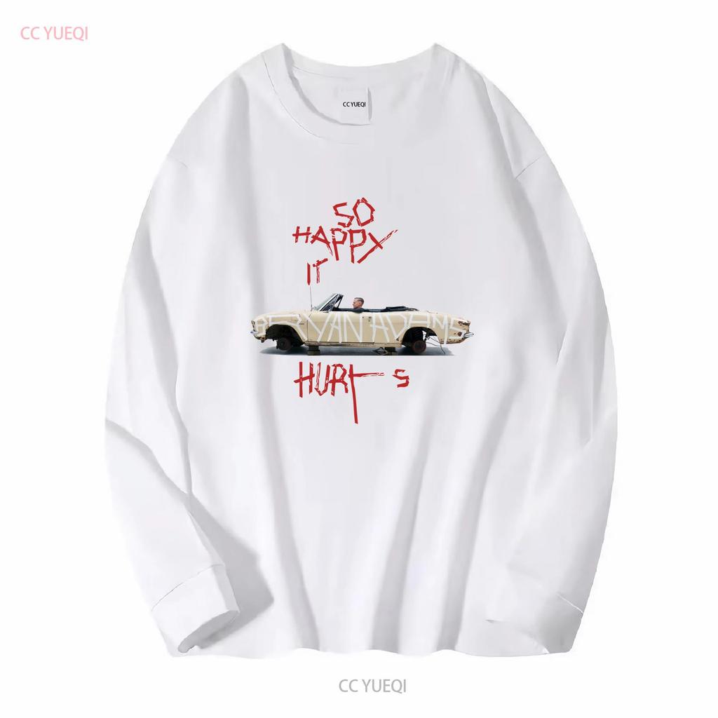 Bryan Adams So Happy It Hurts Tour T shirt Full Size S 5XL long or short sleeves vintage Washed homme fashion designer clothes