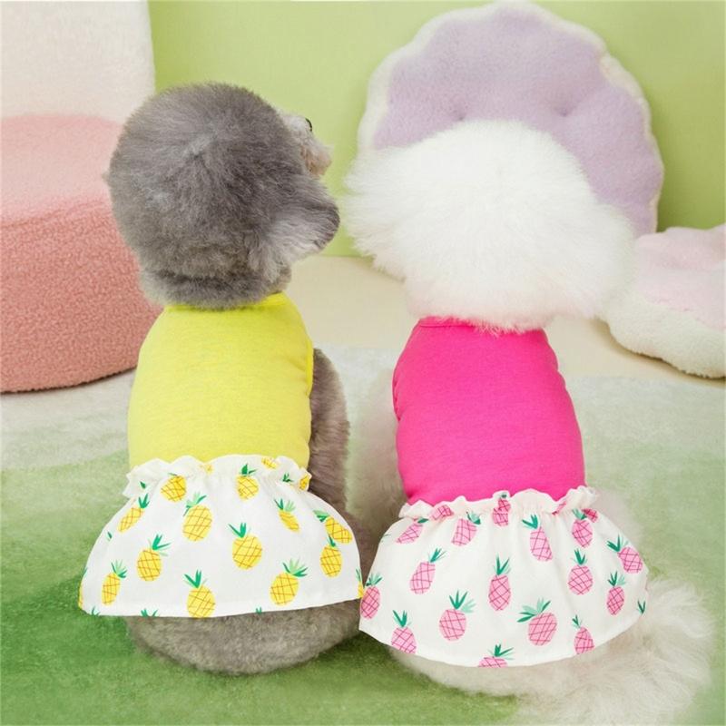 Dog Sundresses Dress Flouncing Sundresses Puppy Beach Dress Beach Puppy Cats Small Medium Dogs Holiday Party