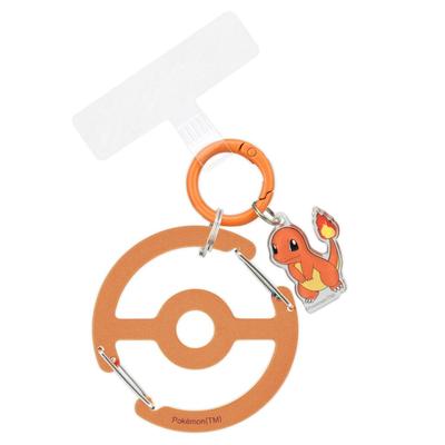 Pokemon Charmander Multi-Krúžok Plus s Priehľadnou Karabínou NOVÝ Vreckoš