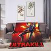 Super Warm Blankets Travel Ultrakill Gabriel game Throw Blanket  Flannel Bedspread For Home Decor Funny Sofa Bed Cover
