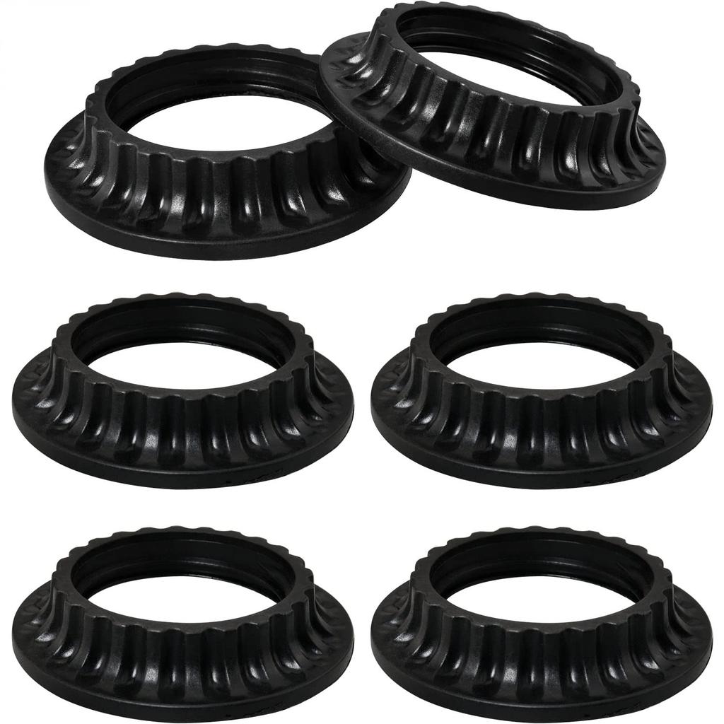 6PCS E26 Light Socket Rings, Lamp Shade Collar Ring, Lock Socket Replacement Adapter Ring, Retainer Rings for Light Fixtures