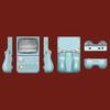 Classical Design Portable Game Systems 640x480 Glows Edges Display 3500mAh Battery Long Play time