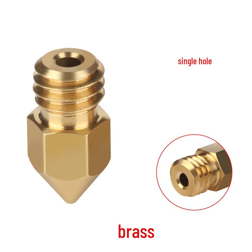 High-Flow MK8 Nozzle: 3D Printing Brass & Titanium Alloy, Hardened Steel, 1.75mm Print Head Accessory.