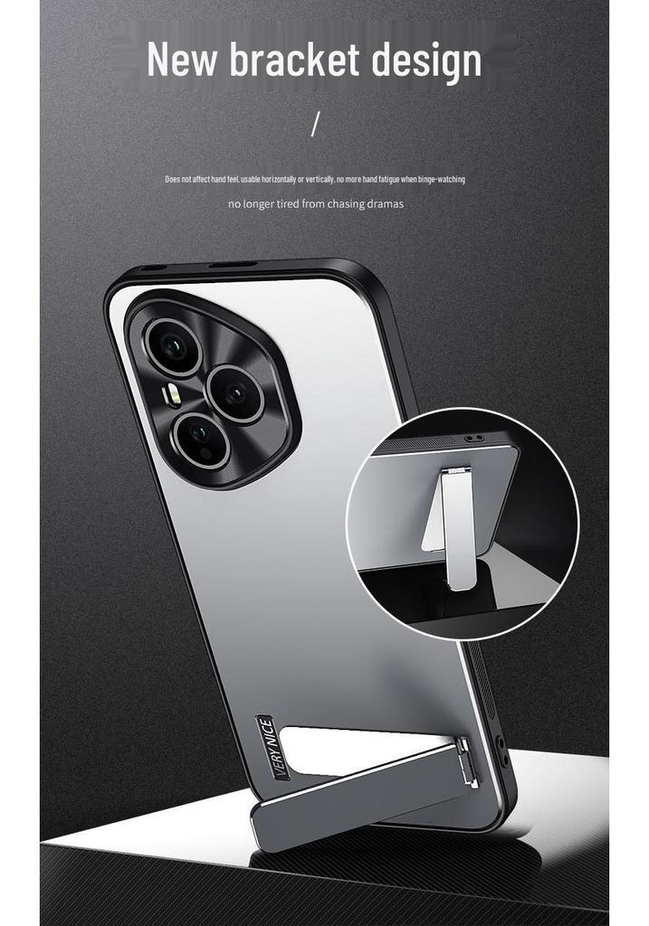 Honor X80i Magic8 Metal Frosted Stand Protective Case - 500Pro Full Coverage
