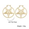 Xiaomi Skyrim Stainless Steel Pentagram Hoop Earrings for Women Gothic Witchy Star Dangle Earrings 2026 Trend Amulet Jewelry