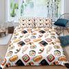 Japanese Sushi Duvet Cover King Size Microfiber Cute Cartoon Food Theme Bedding Set Quilt Cover