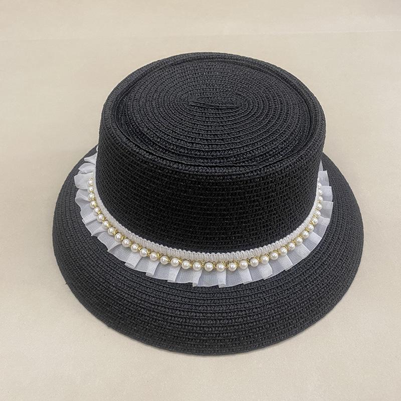 Dale Le Vintage Big Brim Straw Hat Women'S Summer Straw Hat Travel Sunscreen Hat Sun Hat