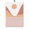 Boho Mountain Sun Line Girl Flower Leaves Wall Art Canvas Painting Minimalist Posters And  Prints Pictures For Living Room Decor