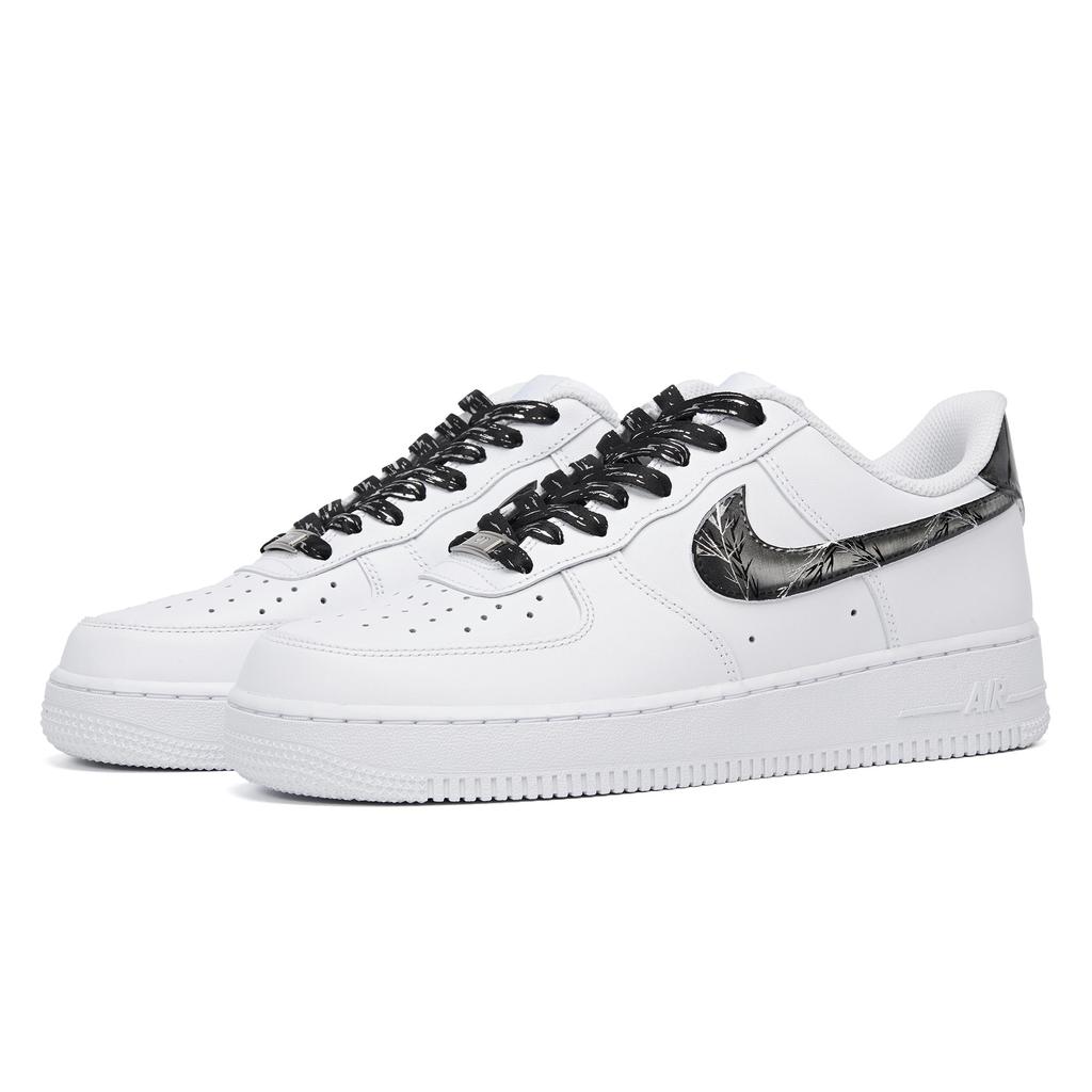 Nike Air Force 1 Wear resistant And Lightweight Low top Skateboard Shoes Unisex White Black 315122-111(Team943-)
