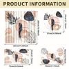 Shower Curtain Set Mid Century Curtains Bathroom Set Non-Slip Bohemian Style Set Decor Floor Rug Bath Mats Toilet Lid Cover