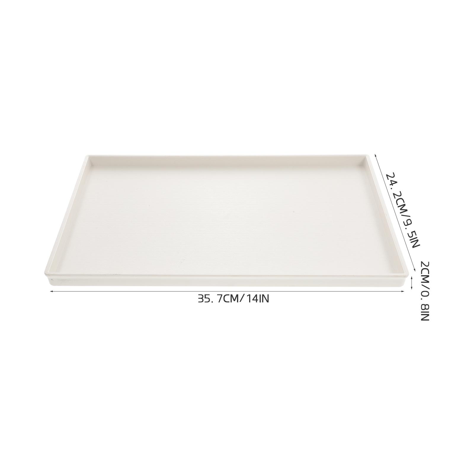 Melamine Serving Tray Rectangular Food Plate For Party Appetizer Dessert Snack Bread Fruit Storage Household Kitchen