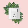 Tropical Leaves Light Switch Stickers, Self-Adhesive Bathroom Wall Decals, Waterproof Spa Style Decor for Home