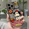 French fries burger dog for iPhone17promax space phone case Apple 16 transparent 14/15 niche X generation