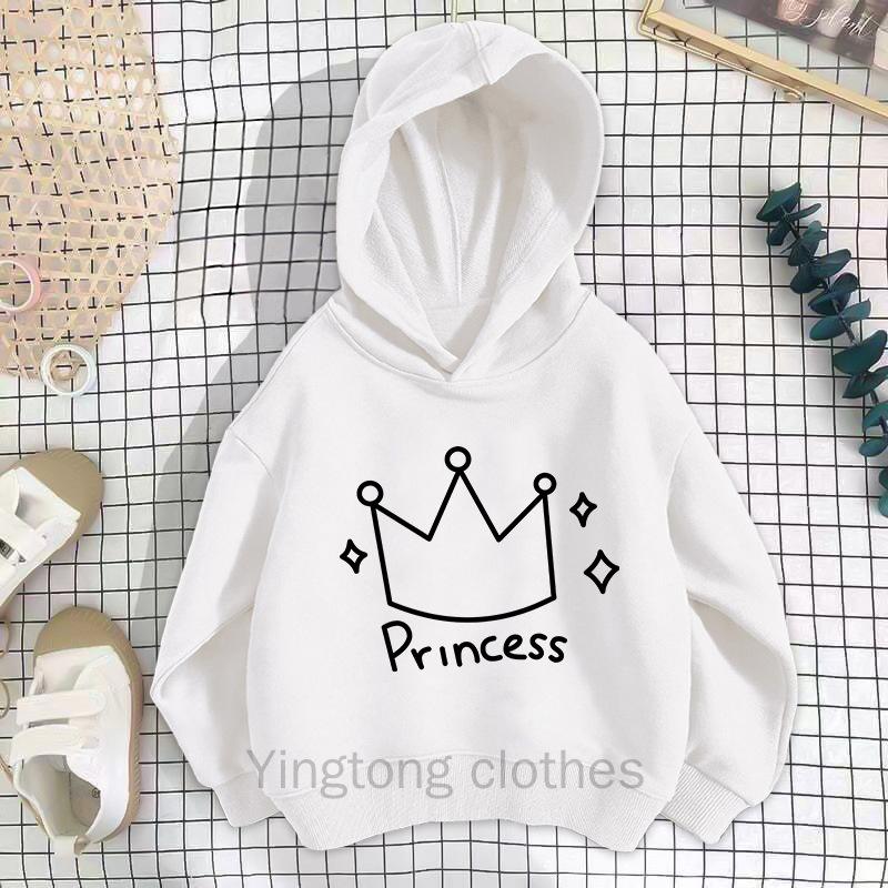 

Girls Thin Hoodie Spring and Autumn New Base Shirt Korean Version Off Shoulder Printed Top Children s Clothing 100cm