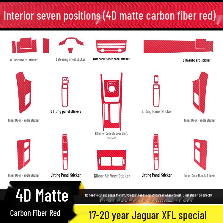 Jaguar XFL (2017-2020) Película Protetora Interior de Fibra de Carbono