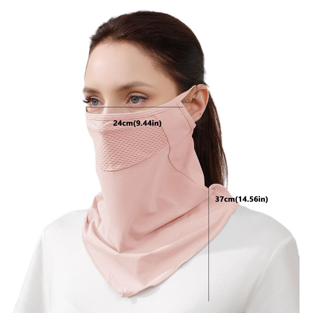 Unisex UV-Schutz Outdoor Halstuch Sport Sonnenschutz Lätzchen Eisseidenmaske Gesichtsbedeckung Halstuch Sonnenschutz Gesichtsschal