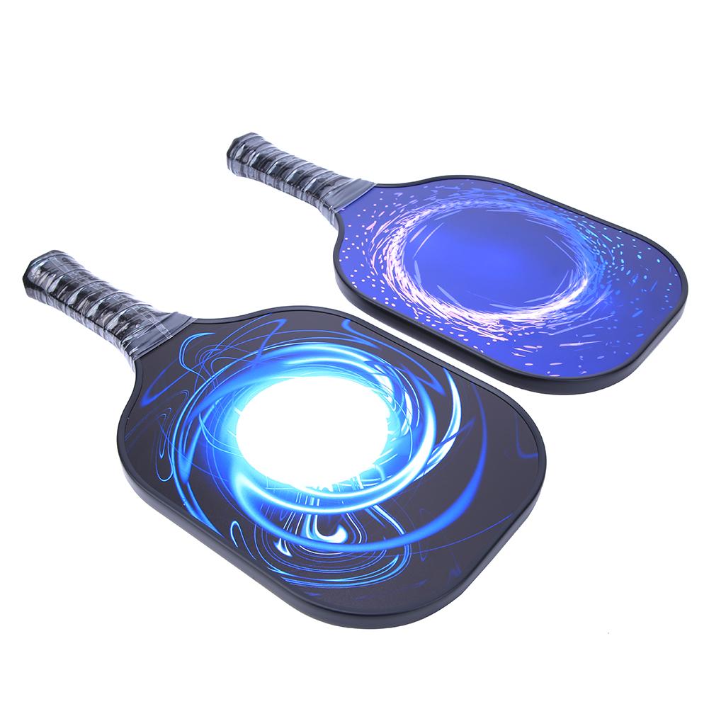 2 st Pickleballracketar Strandracketar med Kolfiberyta och Bollar för Utomhussporter