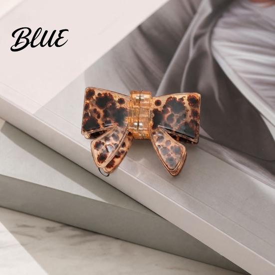 Haarspange Magnetische Spange Schleifenform Nadel mit Leoparden-Marmor Starke Schnalle Muster DIY Nahtlose Haarstyling-Accessoires für Einfache Halboffene Frisuren
