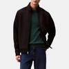 Calvin Klein Solid Color Comfortable High Neck Raglan Sleeve Jacket Men Jacket Black 40EM216-BAE