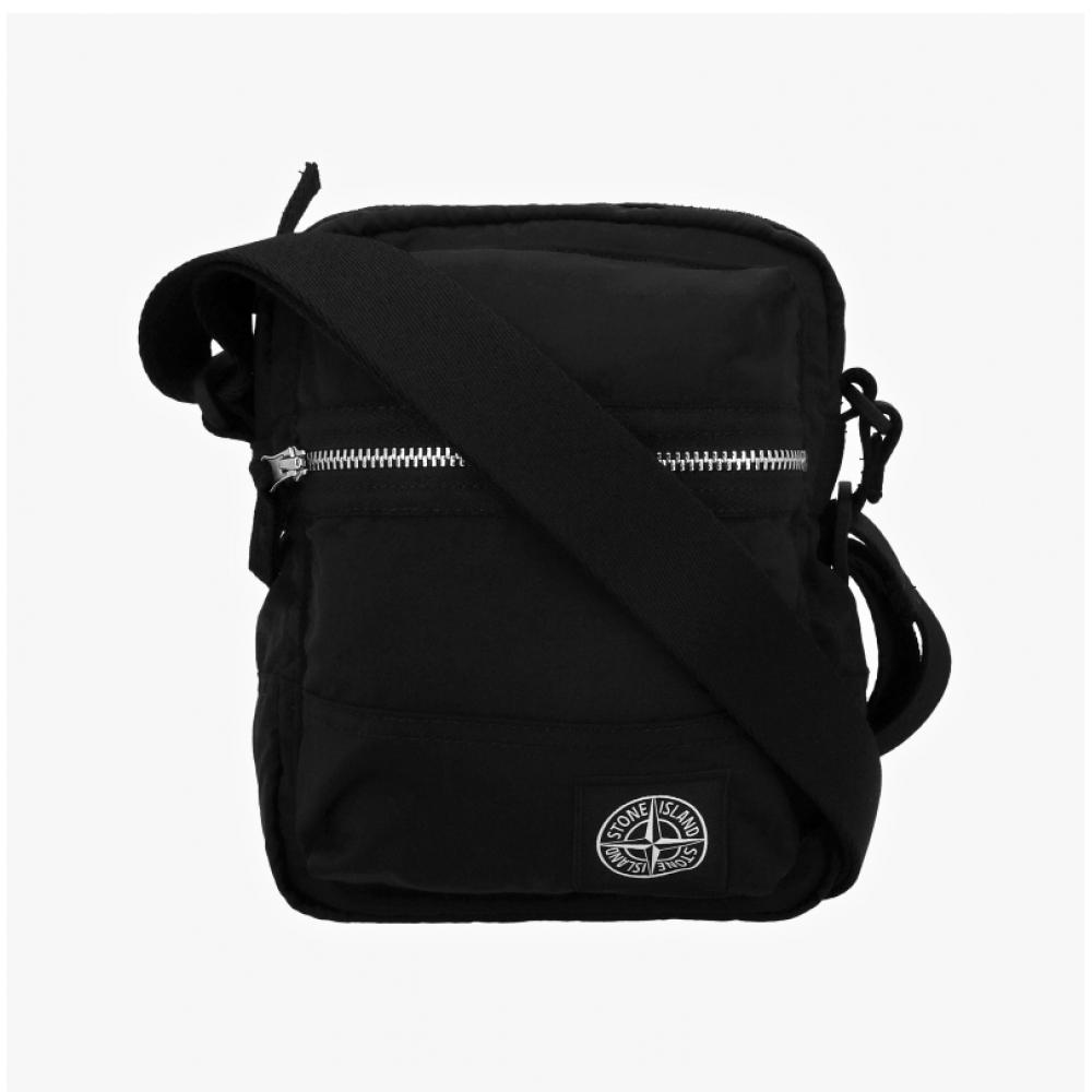 Stone Island Eco Nylon Compass Logo Embroidered Crossbody Bag K2s159200015 S0251 V0029