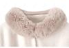 Women's Fox Fur Collar Wool Cape - Lace-up, Plus Size, Autumn/Winter Shawl.