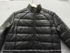 Puffer Black Full Quilted Zipper Stylish Men's Genuine Lambskin Leather Jacket