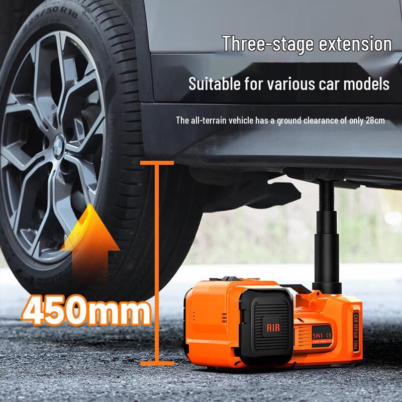 Electric Hydraulic Car Jack & Tire Change Tool Kit