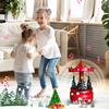 Carousel Music Box Turn Horse Shaped Music Box with 4 Xmas Tree Musical Carousel Plays Merry Christmas for Holiday Birthday Gifts