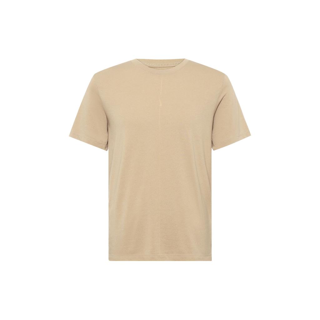 Nike Solid Casual Sports Short Sleeve T-Shirt Men Tops Khaki DO0775-247