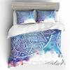 Bohemian Bedding Set Boho Flowers Duvet Cover Exotic Nationality Pillowcases Queen King for Woman Couple Bedroom Decorations
