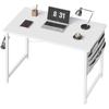 YeTom PC Study 80cm with Storage Small Work Easy White Desk, Desk, Desk, Wide, Bag, Desk, Desk, Assembly, Telework,