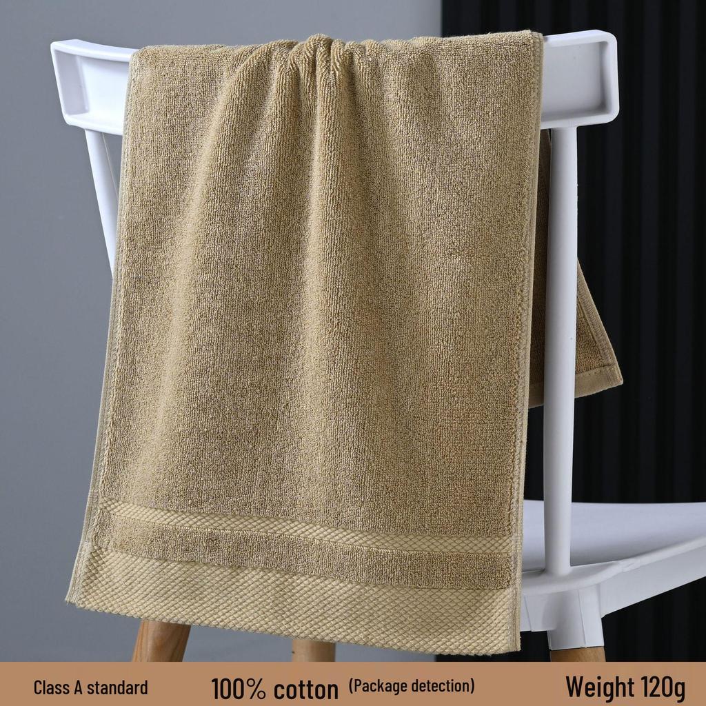 Thickened Absorbent Pure Cotton Bath Towel for Household and Face Wash