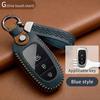 Leather Smart Key Fob Cover For Hyundai Sonata Tucson Santa Fe Elantra Palisade Kona Staria Ioniq 5 6 Grandeur 3 4 5 6 7 Button