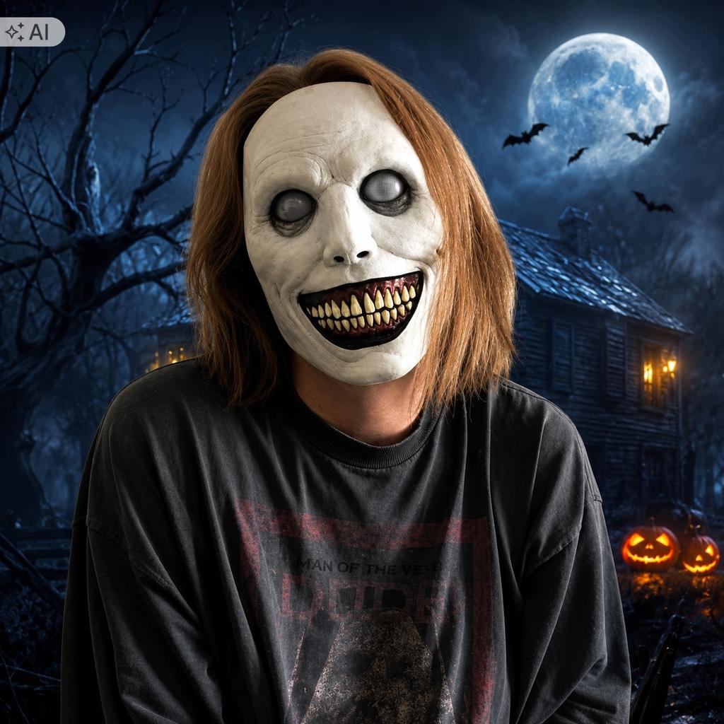 Halloween Demon Latex Horror Cosplay Mask For Adults