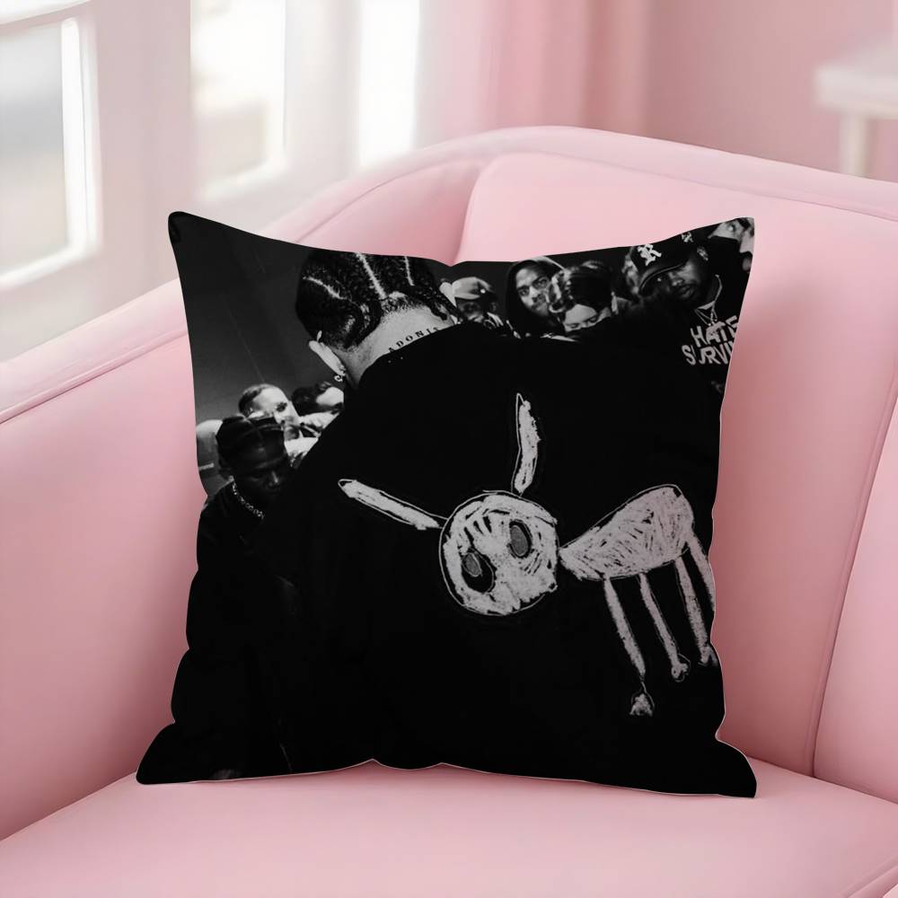 D-Drake For All The Dogs Pillow Case Sofa Short Plush Double-Sided Hd Printing Room Home Office Gift Cushion Cover