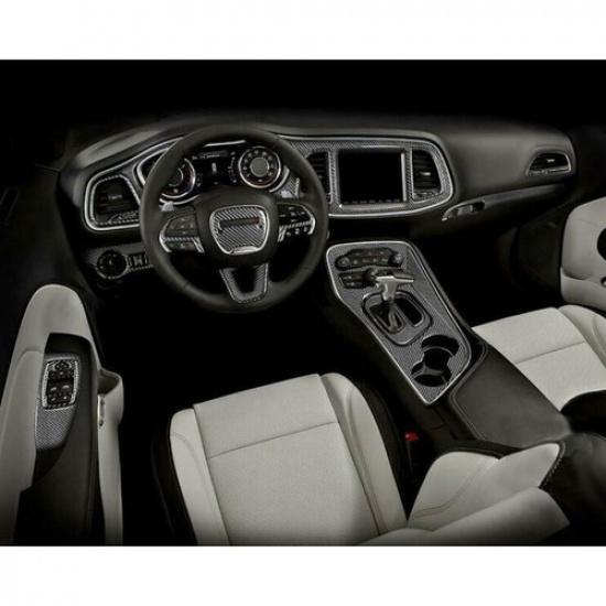 REAL Carbon Fiber Right Dashboard Air Vent Trim For Dodge Challenger 2015-23