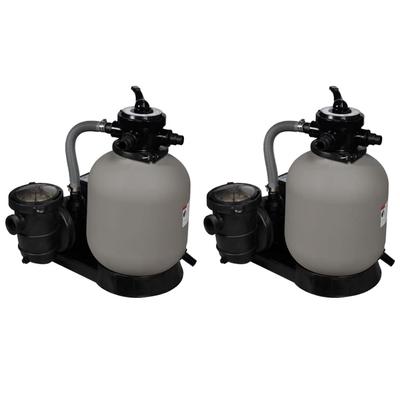 Vidaxl Sandfilterpumpen, 2 Stück, 600 W, 17000 L/H