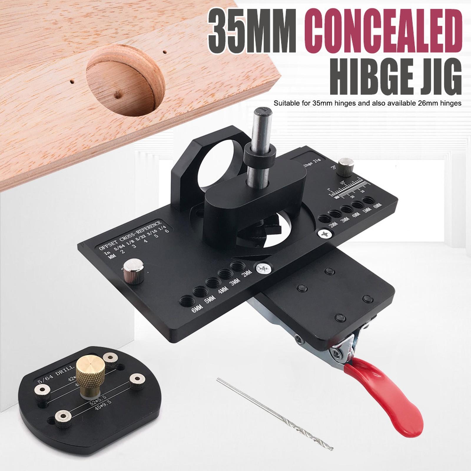 

ABKO-Woodworking 35Mm Hinge Hole Opener 35Mm Cabinet Hinge Hinge Hole Drilling Woodworking Door Cabinet Hinges Mounting One Size