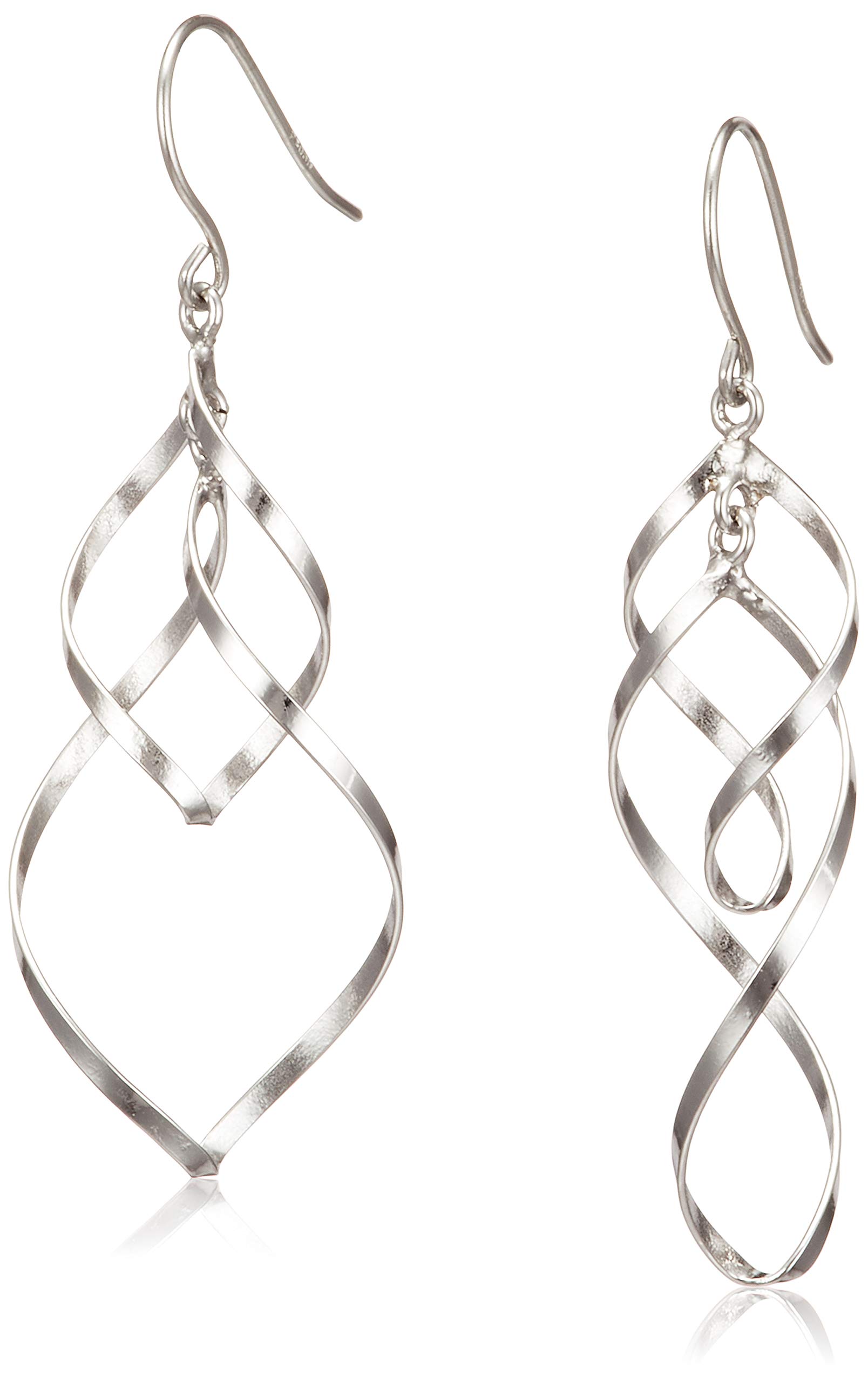 

ESTELLE [Official] Women s Hook Earrings, Platinum, 0202-2121-0019-0000