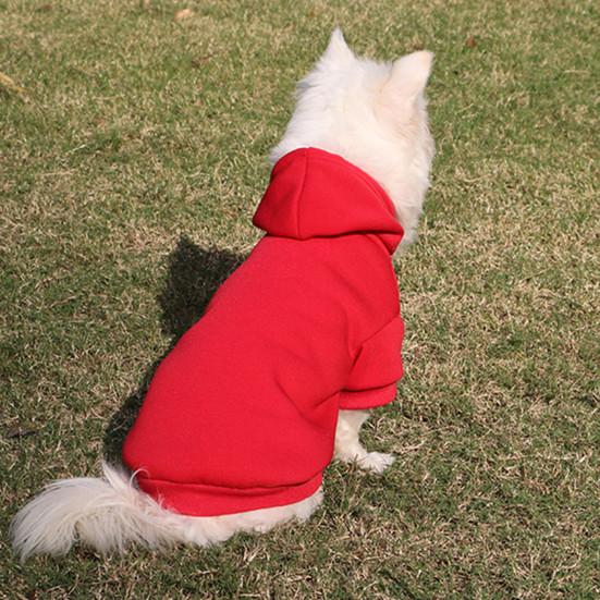

Pet Hoodie Стильный сплошной цвет Мягкая текстура Собачья рубашка Наряд для средних собак