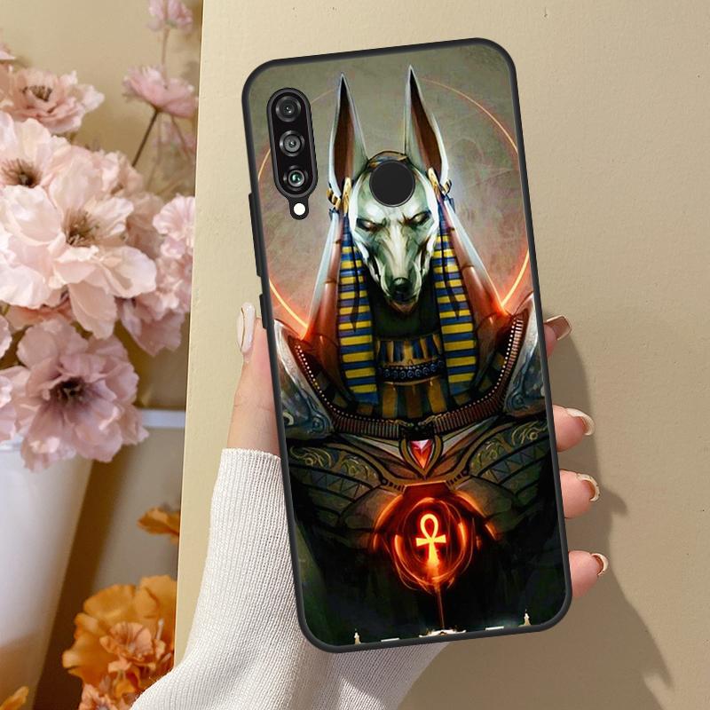 Egypt God Horus And Anubis For Huawei Nova 12i 8i 11i 12s 9 10 SE Y60 Y70 Y90 Y72 Y73 Y61 Y91 P60 Pro P30 P40 Lite Case