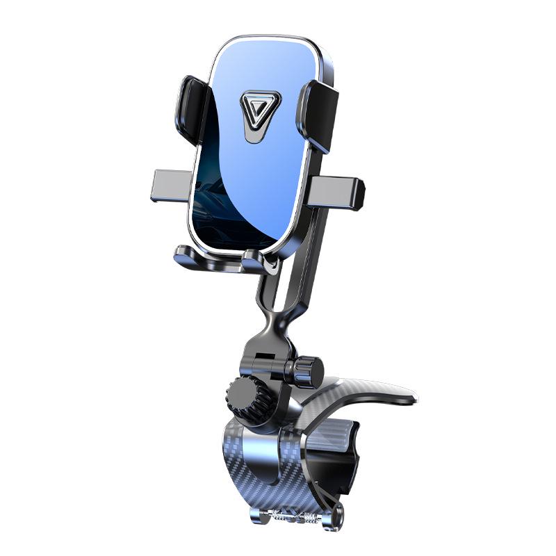 Multifunctional 360° Adjustable Car Phone Holder for Dash, Console, Visor & Mirror